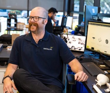 Taoglas Employee in the office desk